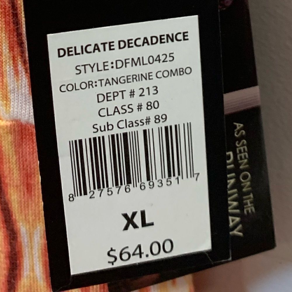 NWT daisy fuentes Tangerine combo maxi With back detail size XL - Picture 3 of 15